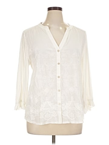 Democracy 3/4 Sleeve Blouse (view 1)