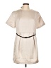 H&M 100% Polyester Solid Tan Casual Dress Size L - photo 1