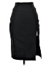Bebe Solid Black Formal Skirt Size 0 - photo 1