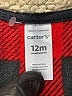 Carter's 100% Polyester Plaid Red Sweater Vest 9-12 MO / 12 MO - photo 3