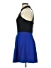 Speechless Color Block Blue Cocktail Dress Size M - photo 5