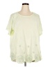 Soft Surroundings Green Short Sleeve Blouse Size 3X - photo 1