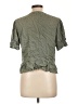 Downeast Green Short Sleeve Blouse Size L - photo 2
