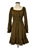 Dizzy Lizzy 100% Polyester Hearts Brown Casual Dress Size S - photo 1
