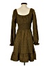 Dizzy Lizzy 100% Polyester Hearts Brown Casual Dress Size S - photo 2