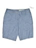 Talbots 100% Cotton Chevron-herringbone Blue Shorts Size 2 (petite) - photo 1
