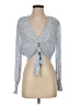 Illa Illa Blue Long Sleeve Blouse Size S - photo 1