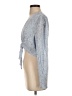 Illa Illa Blue Long Sleeve Blouse Size S - photo 5