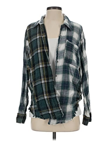 Mystree Long Sleeve Button-Down Shirt (view 1)