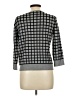 Cable & Gauge Checkered-gingham Gray Cardigan Size L - photo 2