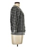 Cable & Gauge Checkered-gingham Gray Cardigan Size L - photo 4