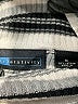 Relativity 100% Cotton Stripes Silver Turtleneck Sweater Size M - photo 7