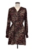Esley 100% Polyester Print Brown Casual Dress Size M - photo 1