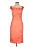 JS Collections 100% Polyester Solid Orange Cocktail Dress Size 4 - photo 1