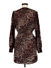 Esley 100% Polyester Print Brown Casual Dress Size M - photo 2