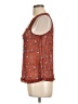 About A Girl 100% Polyester Brown Sleeveless Blouse Size L - photo 5