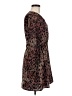 Esley 100% Polyester Print Brown Casual Dress Size M - photo 4