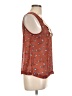 About A Girl 100% Polyester Brown Sleeveless Blouse Size L - photo 4