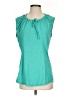 lucy Teal Sleeveless Blouse Size S - photo 1