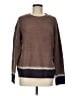 Mystree Color Block Brown Pullover Sweater Size M - photo 1