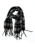 Steve Madden 100% Polyester Plaid Black Scarf One size - photo 1