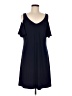 MSK Solid Blue Casual Dress Size M - photo 1