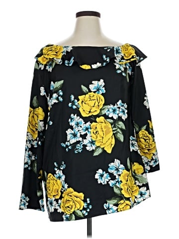 Du Jour 3/4 Sleeve Blouse (view 1)