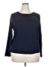 Talbots Outlet 100% Cotton Blue Long Sleeve Top Size 2X - photo 1
