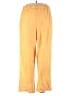 Unbranded 100% Polyester Solid Yellow Casual Pants Size XXL - photo 1