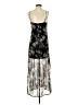 Stradivarius Floral Black Cocktail Dress Size S - photo 2