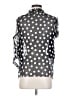 Alice + Olivia Polka Dots Gray Sleeveless Silk Top Size XS - photo 2