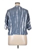 Sim & Sam 100% Rayon Tie-dye Blue Short Sleeve Blouse Size XL - photo 2
