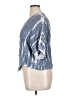 Sim & Sam 100% Rayon Tie-dye Blue Short Sleeve Blouse Size XL - photo 5