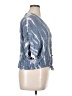 Sim & Sam 100% Rayon Tie-dye Blue Short Sleeve Blouse Size XL - photo 4
