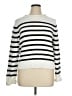 J.Crew 100% Cotton Stripes White Turtleneck Sweater Size XL - photo 1