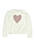 Crewcuts Outlet Hearts Ivory Pullover Sweater Size 8 - 9 - photo 1