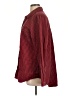 L.L.Bean 100% Cotton Houndstooth Checkered-gingham Plaid Red Burgundy Long Sleeve Button-Down Shirt Size L - photo 5