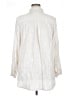 Maeve 100% Rayon Metallic Ivory Long Sleeve Blouse Size XL - photo 2
