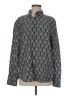 Express Print Gray Long Sleeve Button-Down Shirt Size M - photo 1