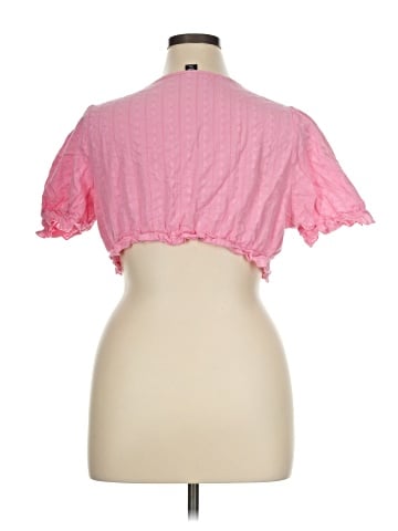 Shein Curve Short Sleeve Blouse (view 2)