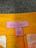 Lilly Pulitzer 100% Cotton Chevron-herringbone Yellow Shorts Size 4 - photo 3