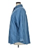 Woman Within 100% Cotton Blue Long Sleeve Button-Down Shirt Size 14 (M) - photo 5