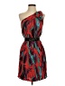 BCBGMAXAZRIA 100% Silk Print Red Cocktail Dress Size 2 - photo 1