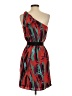 BCBGMAXAZRIA 100% Silk Print Red Cocktail Dress Size 2 - photo 2