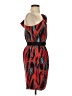 BCBGMAXAZRIA 100% Silk Print Red Cocktail Dress Size 2 - photo 4