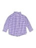 Crewcuts 100% Cotton Checkered-gingham Purple Long Sleeve Button-Down Shirt Size 2 - photo 1