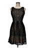 En Focus Studio 100% Polyester Argyle Black Cocktail Dress Size 6 - photo 1