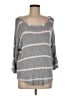Splendid Stripes Gray Pullover Sweater Size M - photo 1