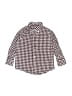 Crewcuts 100% Cotton Checkered-gingham Burgundy Long Sleeve Button-Down Shirt Size 2 - photo 1