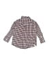 Crewcuts 100% Cotton Checkered-gingham Burgundy Long Sleeve Button-Down Shirt Size 2 - photo 2